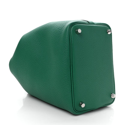 Hermes Taurillon Clemence Picotin Lock 18 PM Vert Vertigo 4 of 9