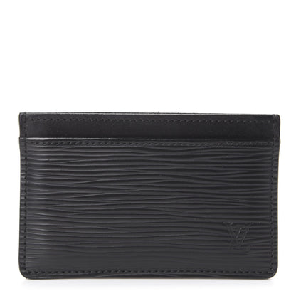 Louis Vuitton Epi Card Holder Black 1 of 5