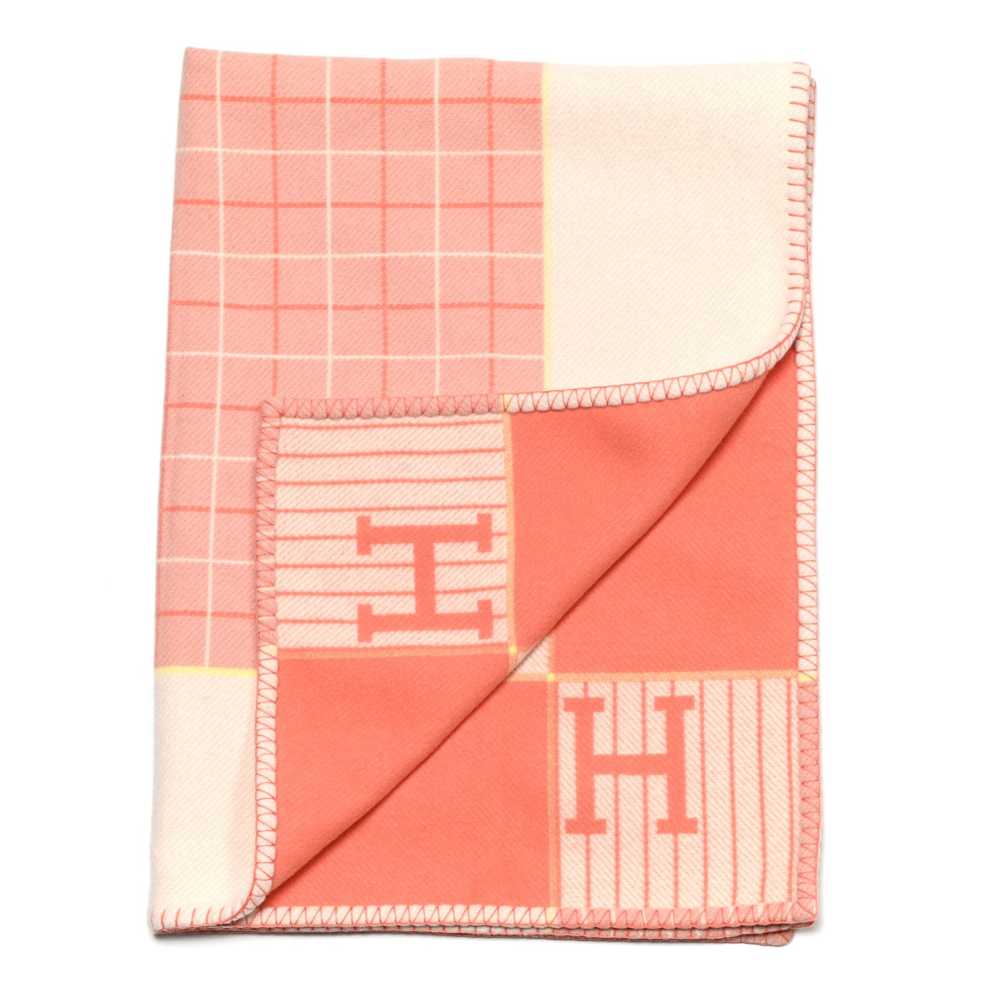 Wool Cashmere Avalon Cabriole Blanket Melon