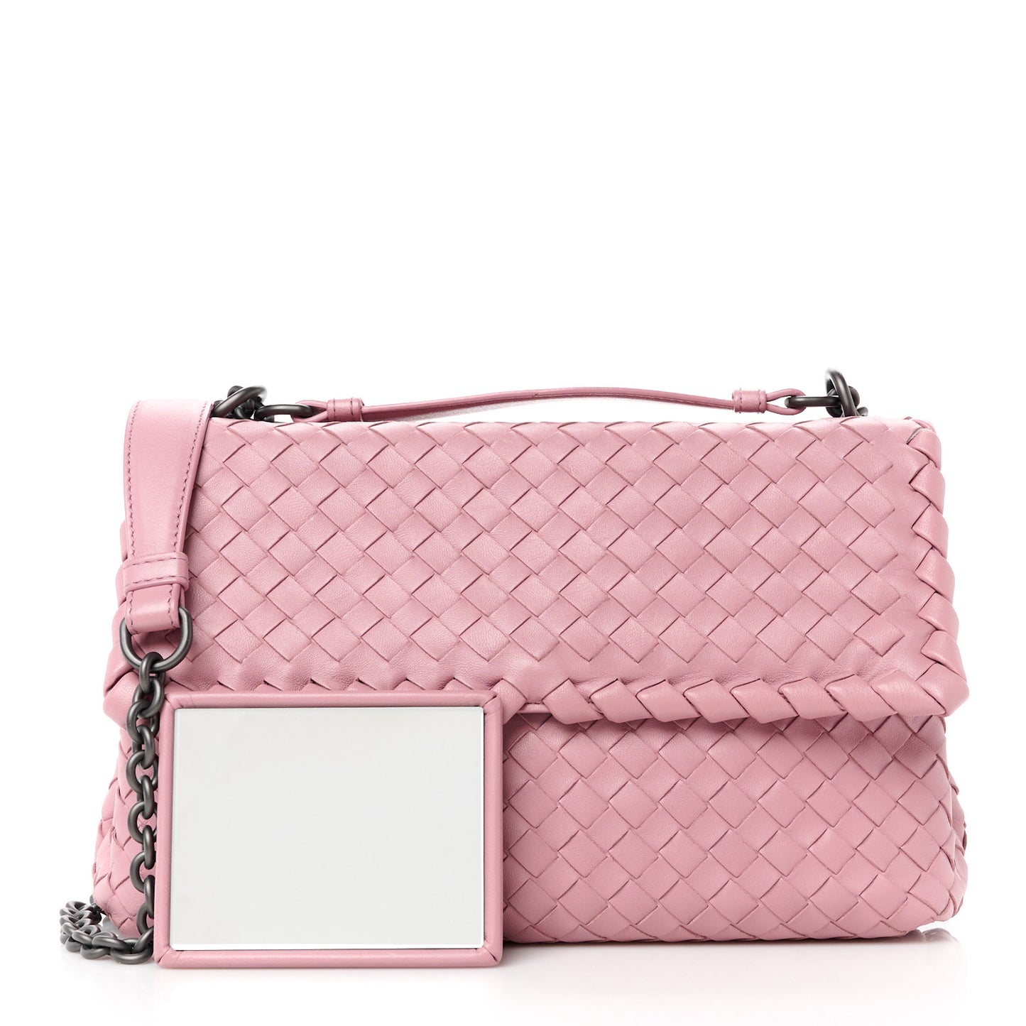 Nappa Intrecciato Small Olimpia Shoulder Bag Watteau