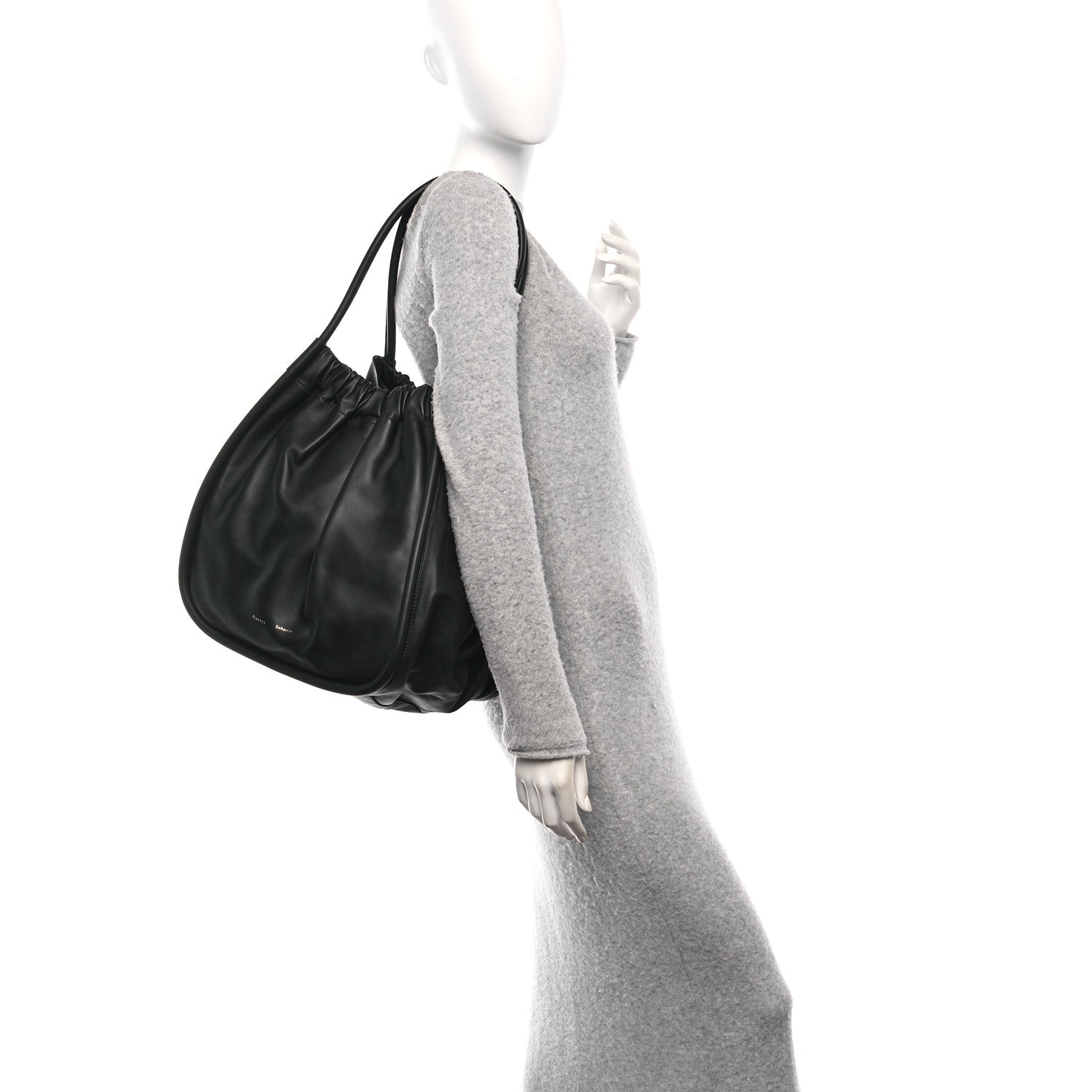 Proenza Schouler Calfskin XL Ruched Tote Black 2 of 10