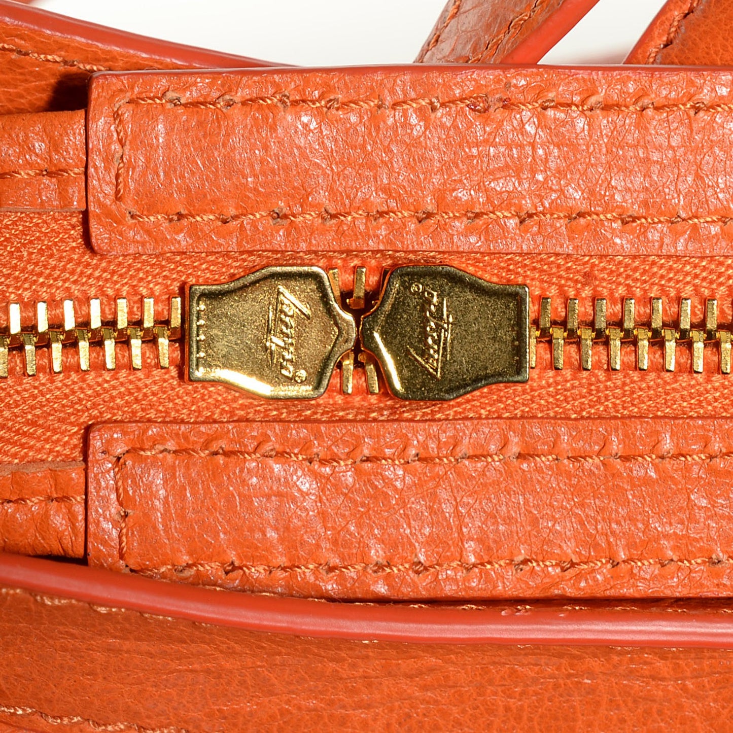 Agneau Giant 12 Gold Hardware City Tangerine