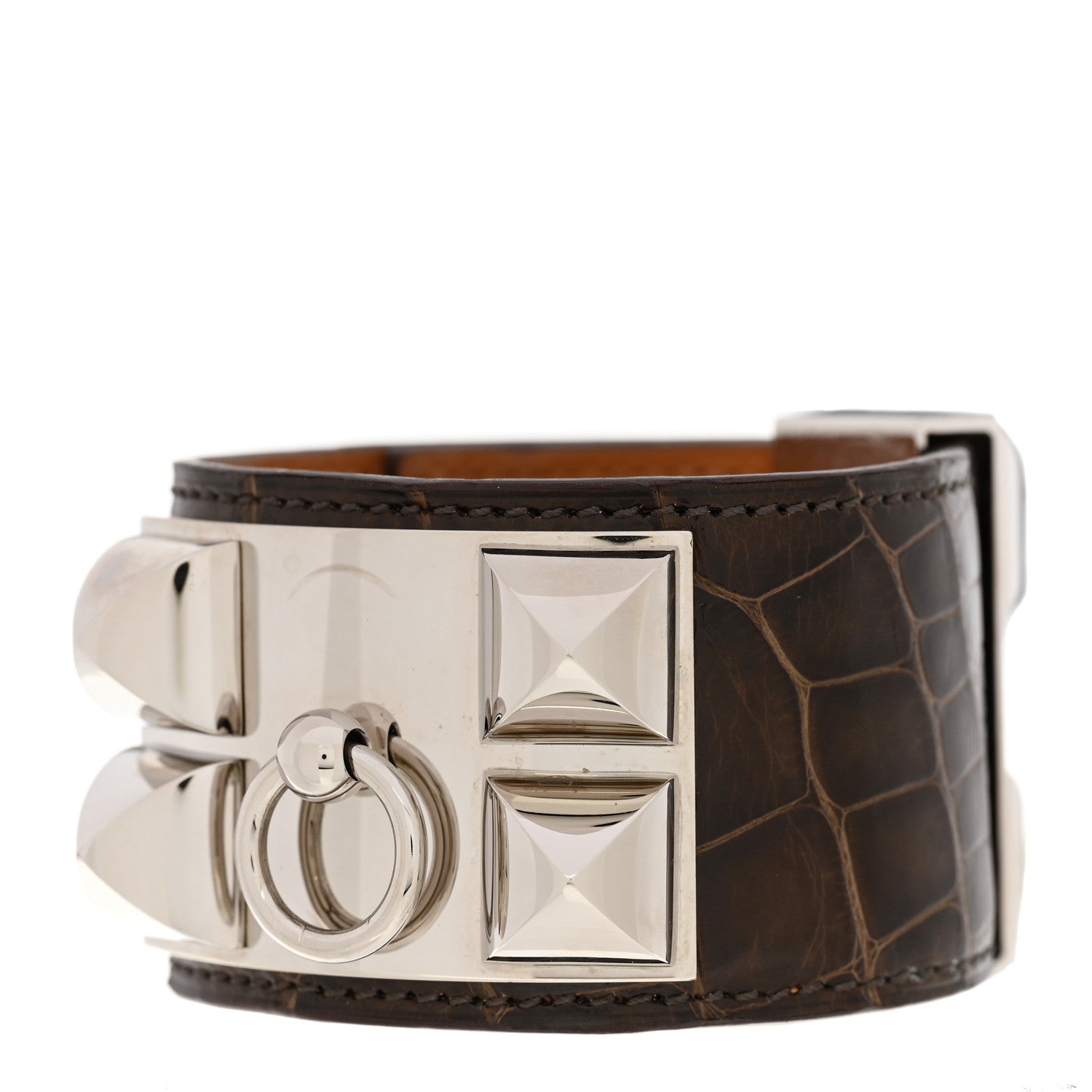 Hermes Matte Alligator Collier De Chien CDC Bracelet XS Ebene 1 of 6