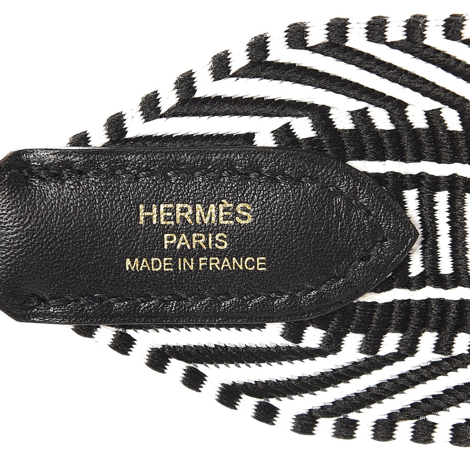 Hermes Toile Swift 50mm Sangle Cavale Shoulder Strap Black Ecru 5 of 6