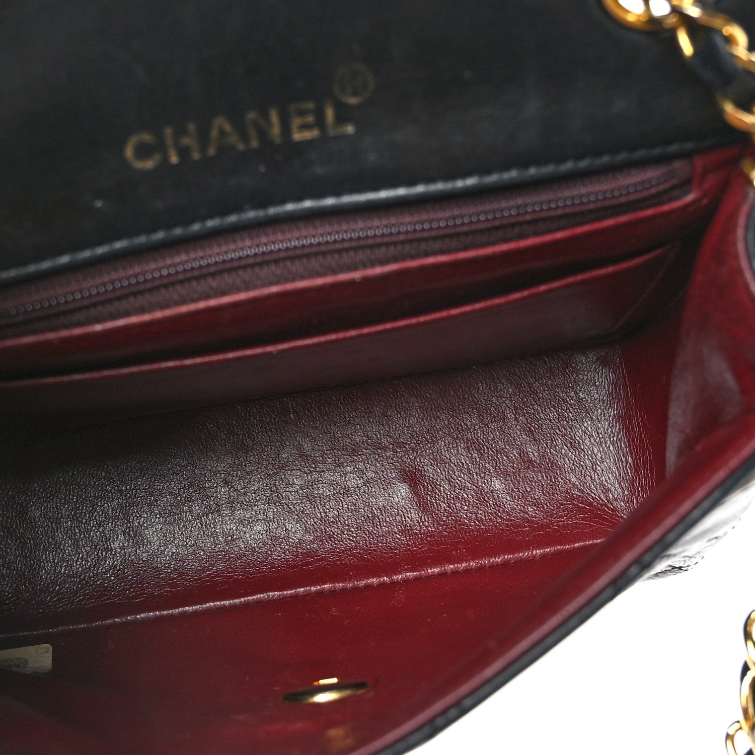 Chanel Lambskin Quilted Mini Square Flap Black 5 of 9
