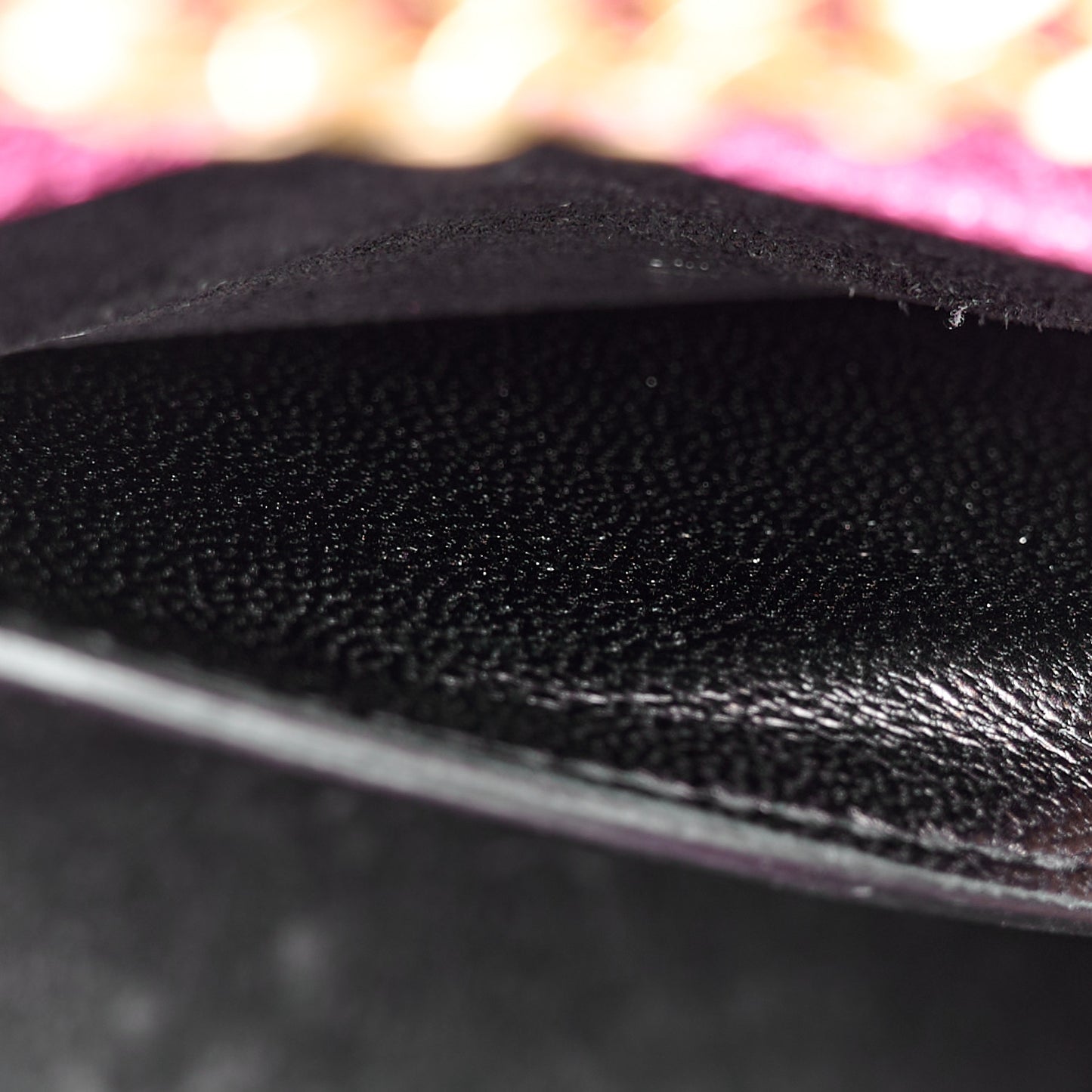Metallic Calfskin Small Classic Monogram Kate Satchel Fuchsia