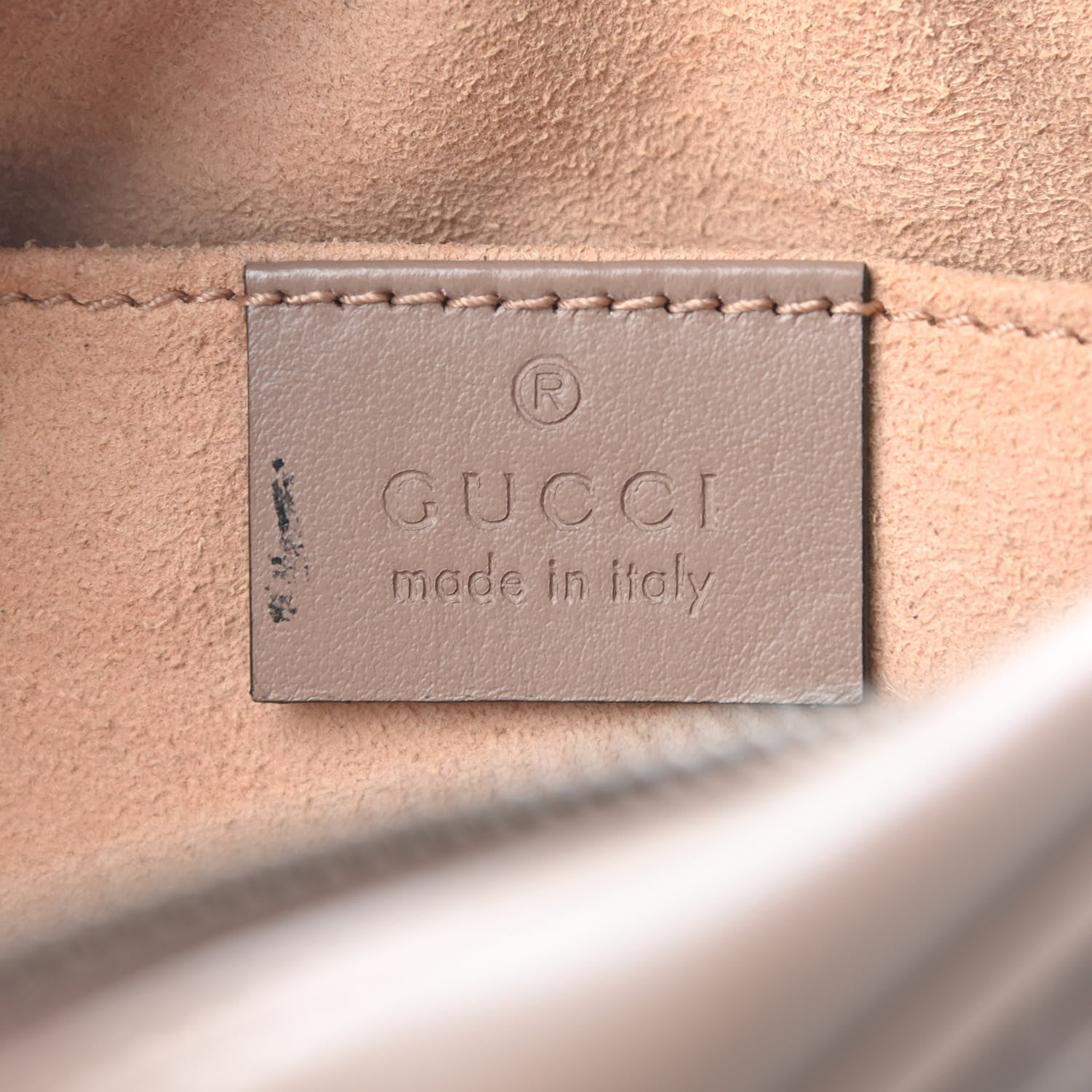 Gucci Calfskin Matelasse Mini GG Marmont Chain Shoulder Bag Porcelain Rose 6 of 9