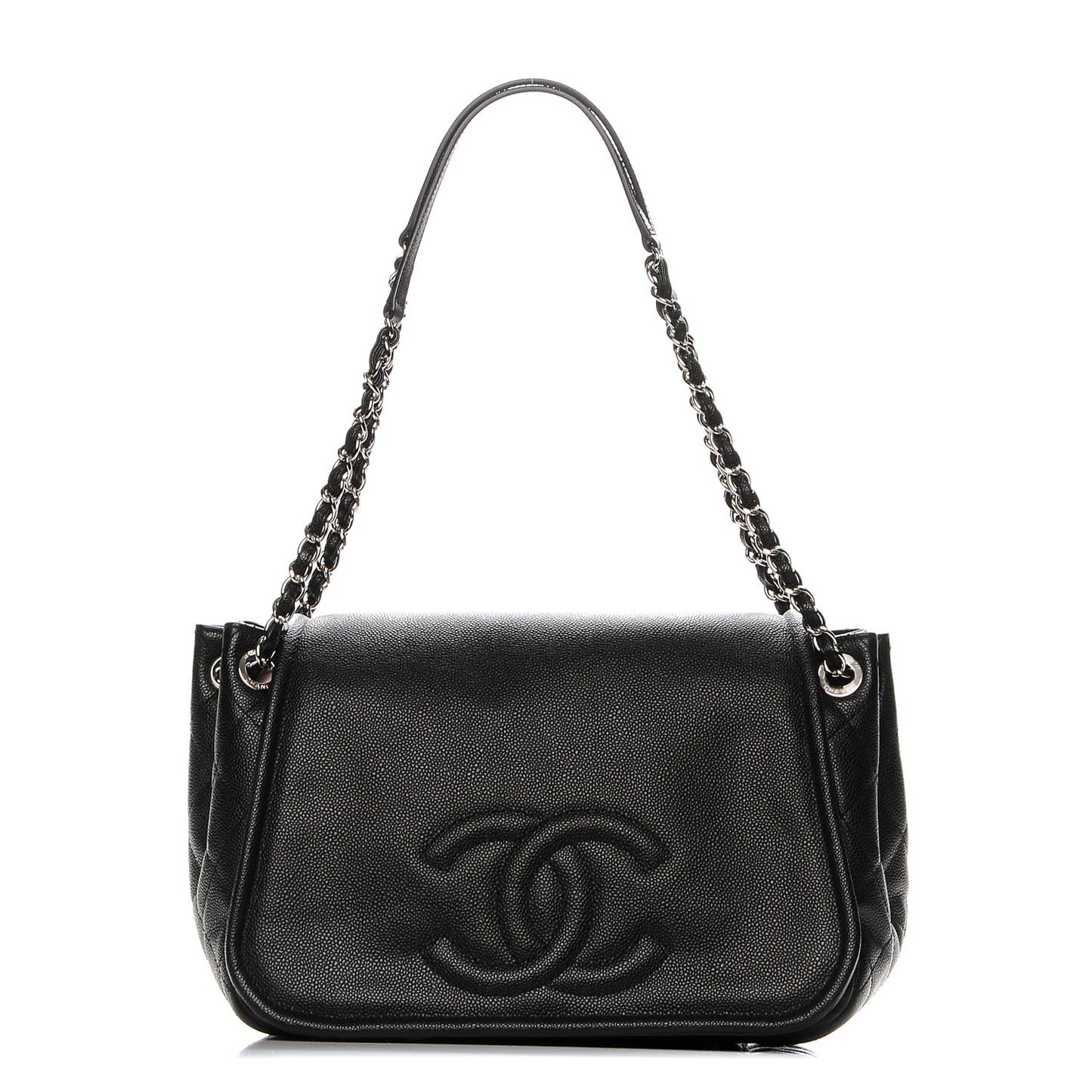 Caviar Timeless CC Accordion Flap Black