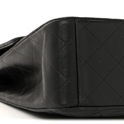 Chanel Lambskin Quilted XL Jumbo Single Flap Black 10 of 14