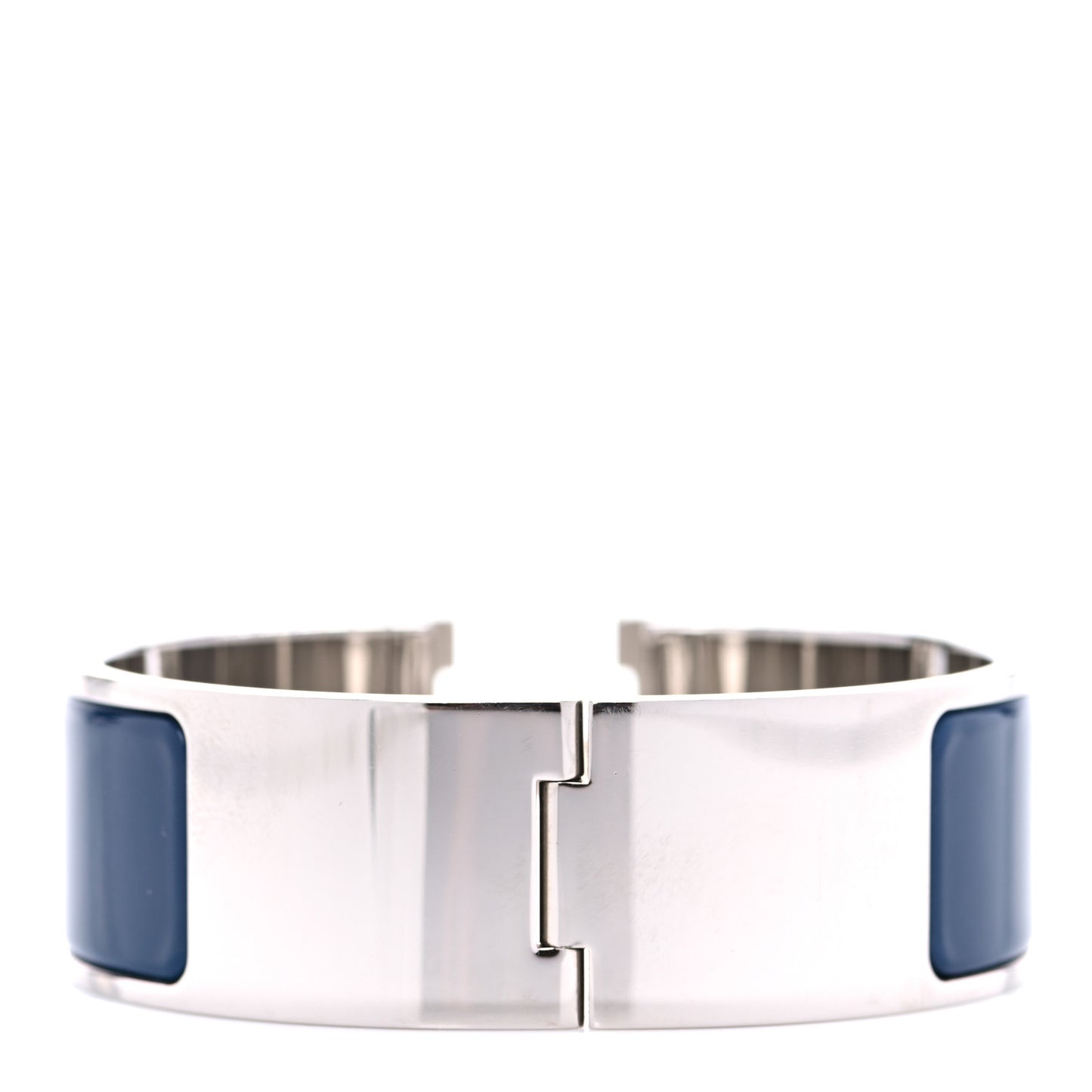 Enamel Wide Clic Clac H Bracelet PM Bleu Biarritz