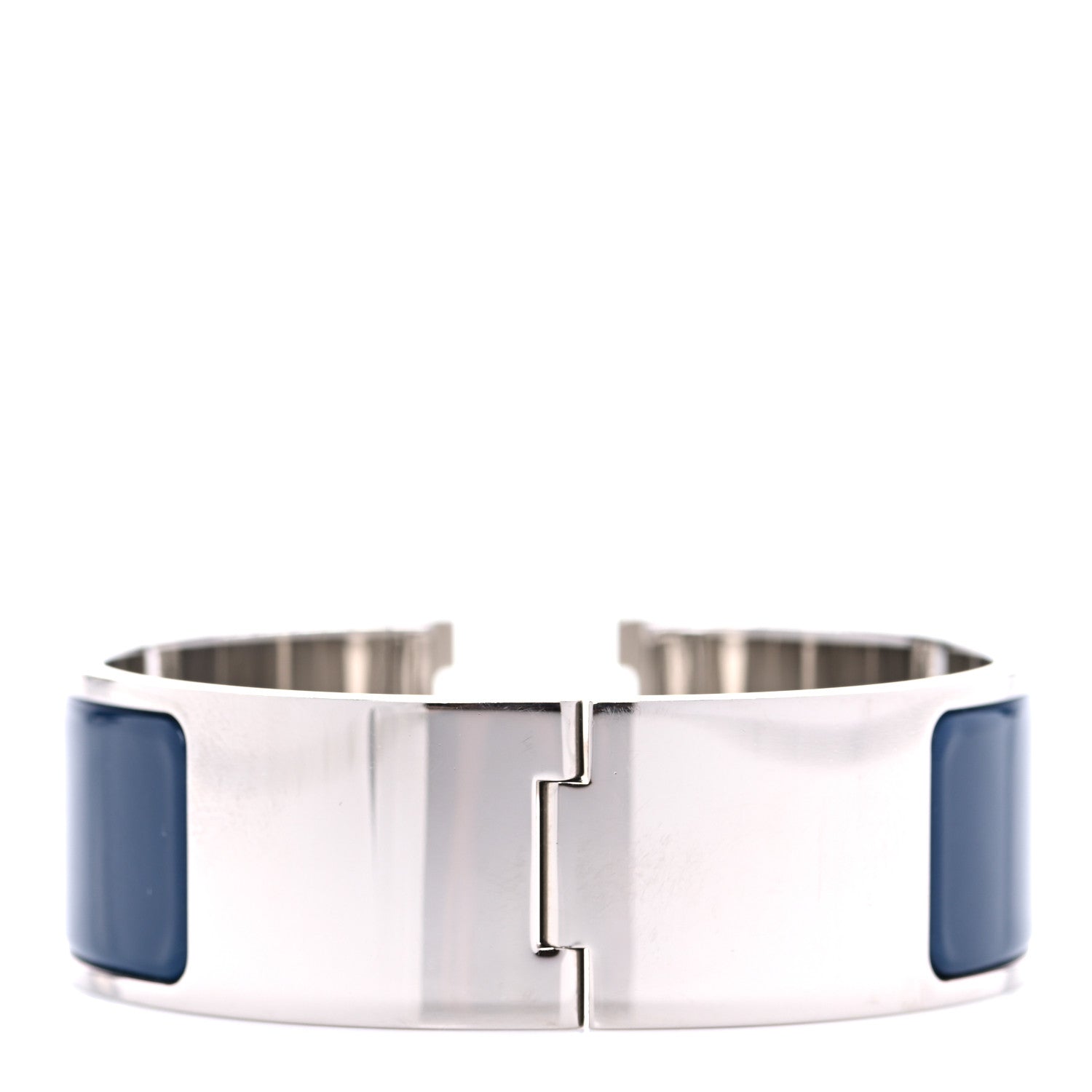 Hermes Enamel Wide Clic Clac H Bracelet PM Bleu Biarritz 3 of 6