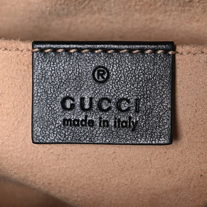 Gucci Calfskin Matelasse Small GG Marmont Chain Shoulder Bag Black 6 of 11