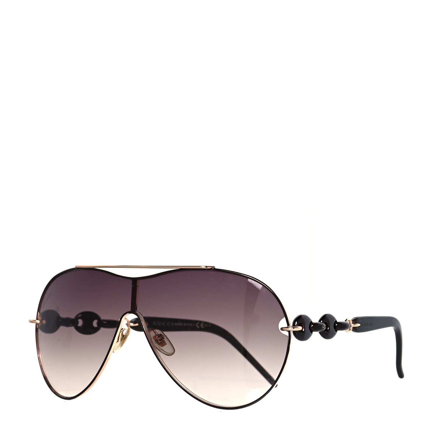 Marina Chain Aviator Sunglasses GG 4225/S Gold Black