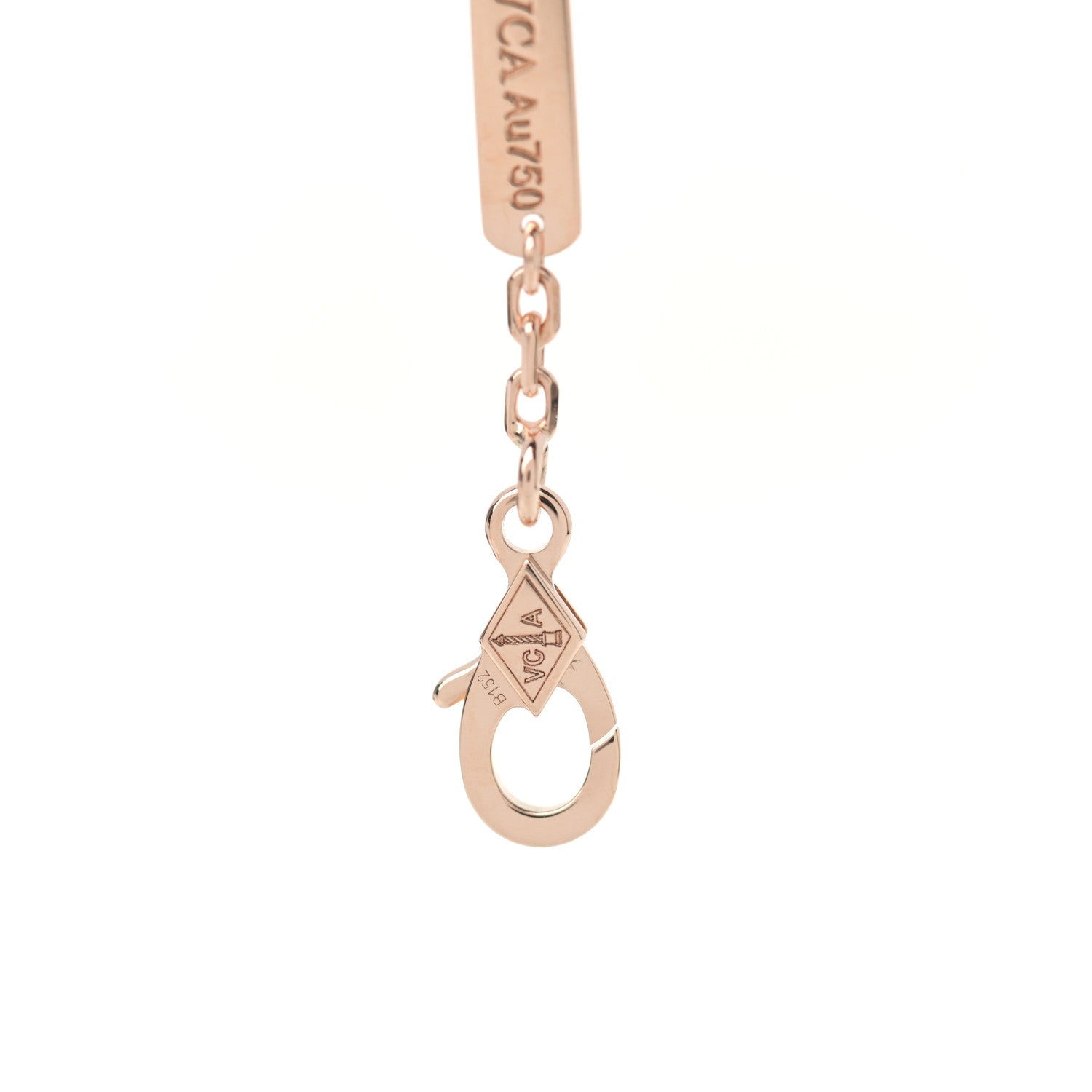 Van Cleef & Arpels 18K Rose Gold Carnelian Onyx Lucky Spring Open Wing Lady Bug Bracelet 5 of 6