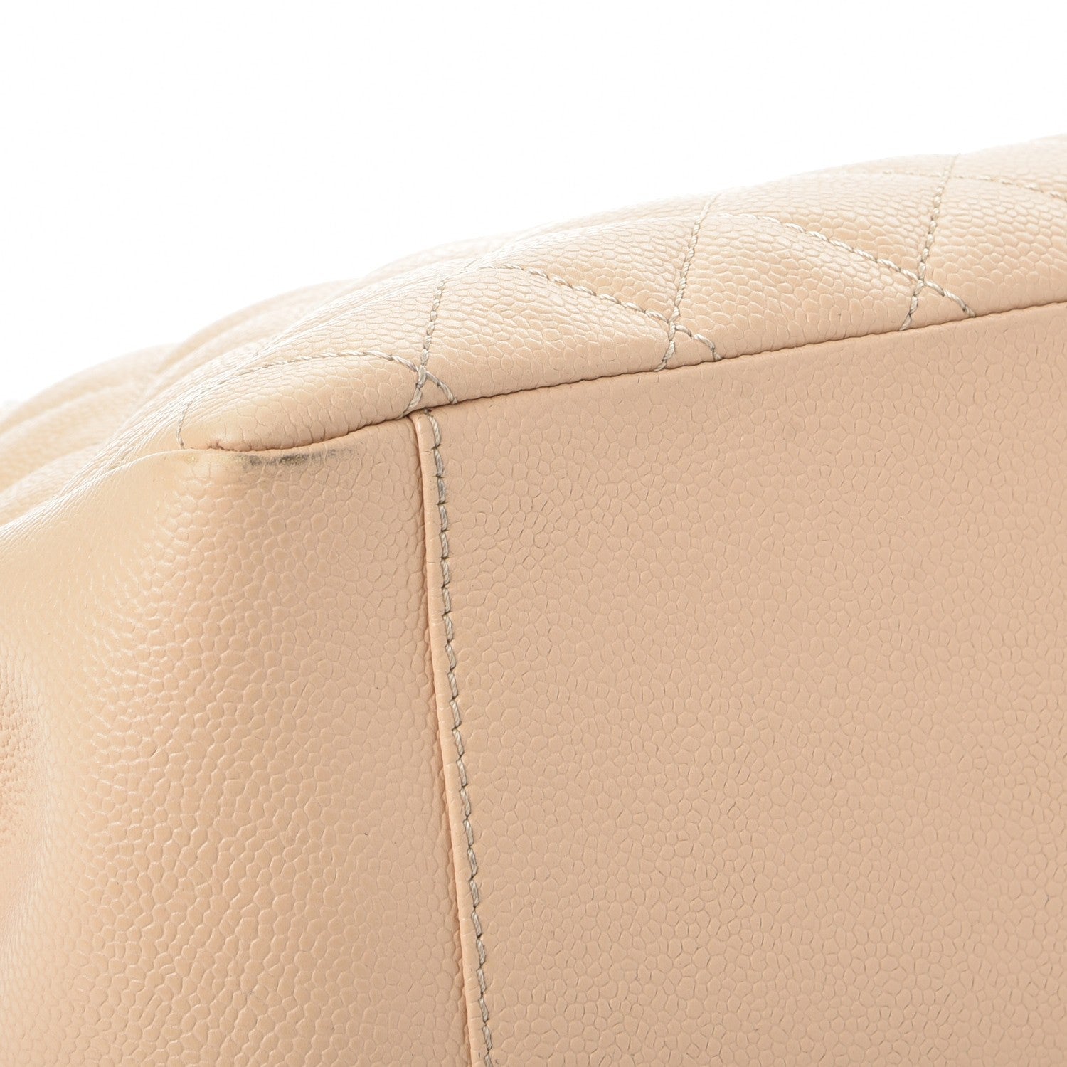 Chanel Caviar Quilted Grand Shopping Tote GST Beige Clair 15 of 18
