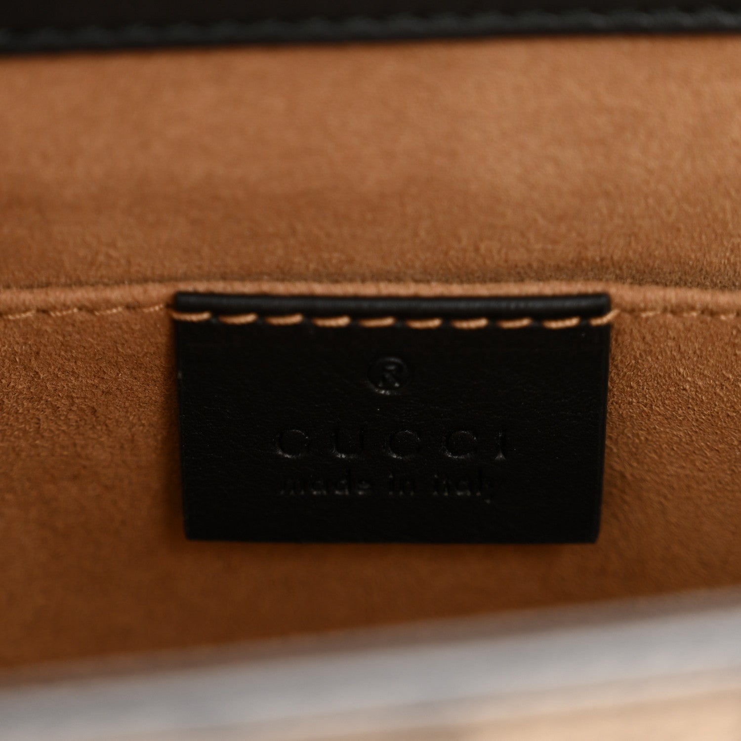 Gucci GG Supreme Monogram Calfskin Small Padlock Shoulder Bag Beige Black Cuir 6 of 15