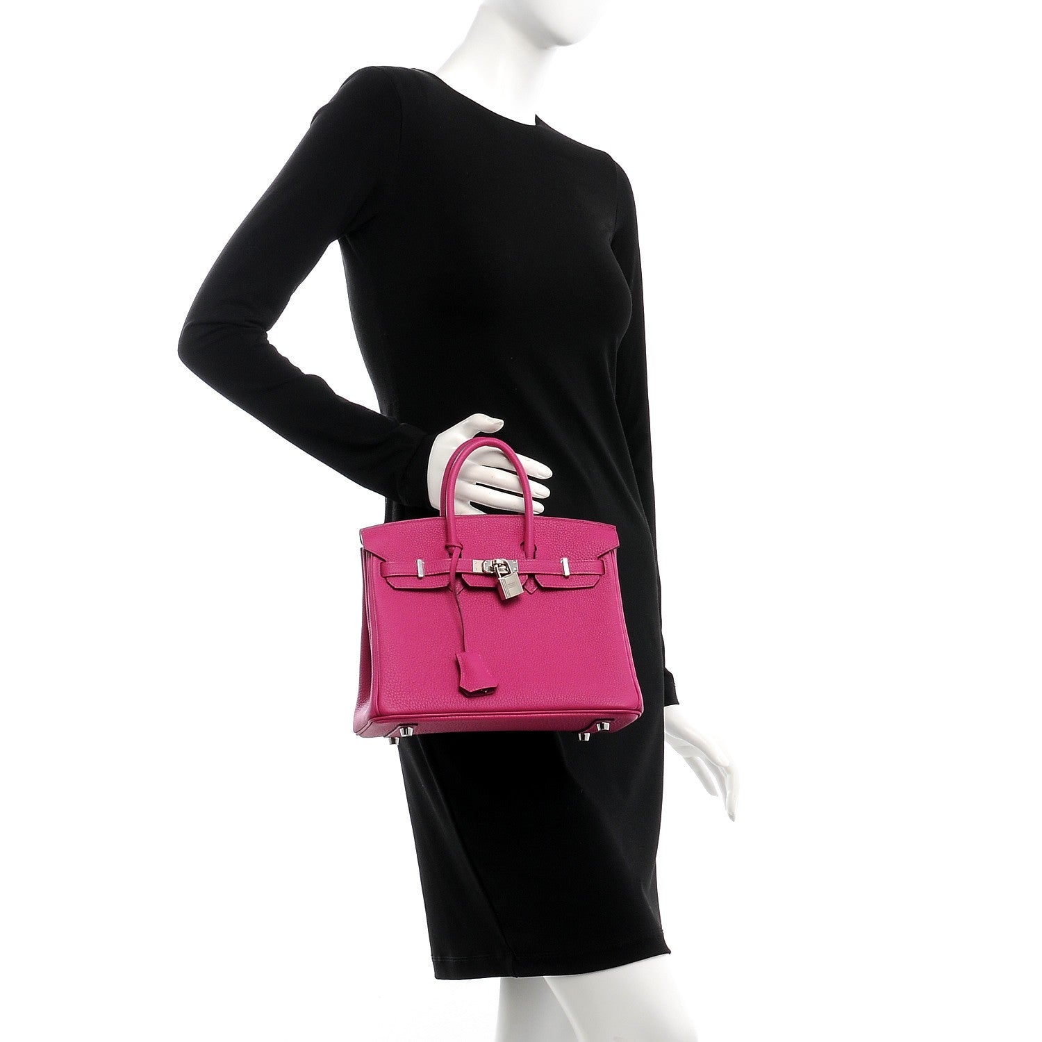 Hermes Togo Birkin 25 Rose Pourpre 2 of 38