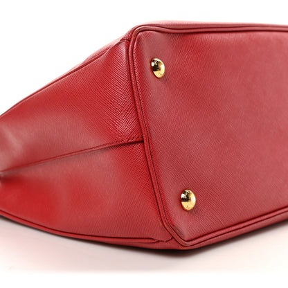Prada Saffiano Medium Galleria Double Zip Tote Fuoco 6 of 8