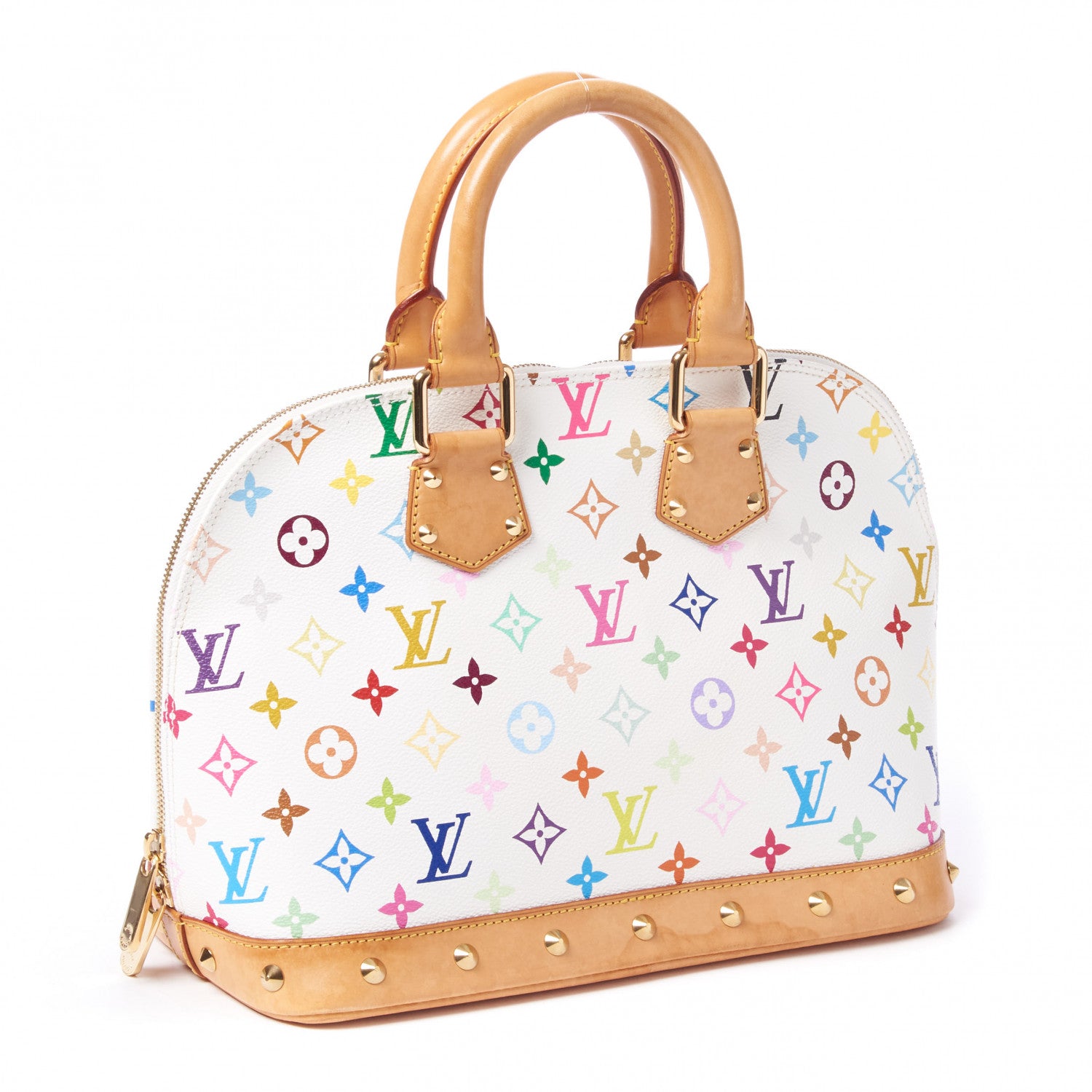 Louis Vuitton Monogram Multicolor Alma White 2 of 8