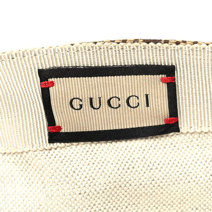 Gucci Monogram Jumbo GG Baseball Hat M 57 Camel Ebony 8 of 9
