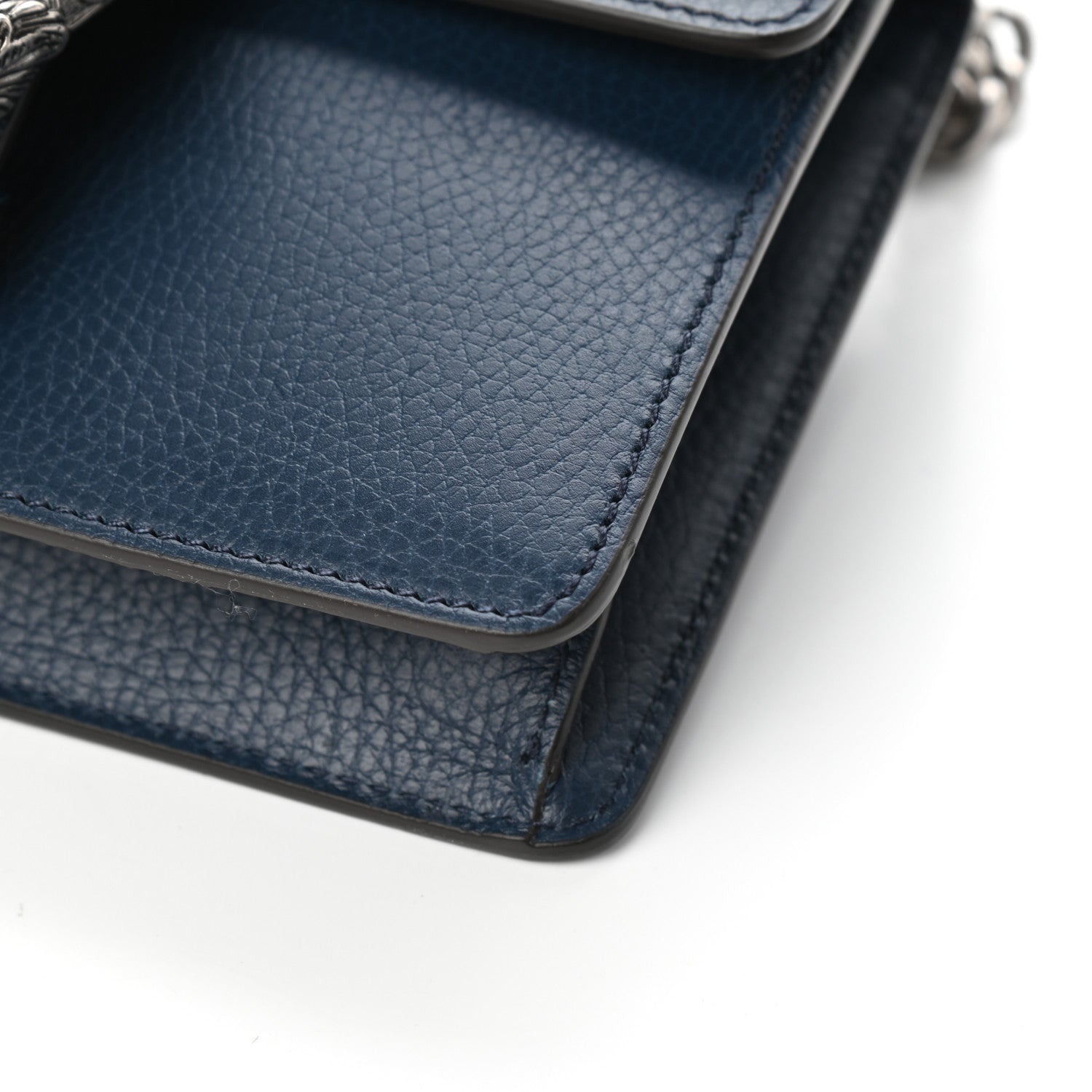 Gucci Dollar Calfskin Crystal Mini Dionysus Shoulder Bag Blue Agata Montana Sapphire 8 of 8