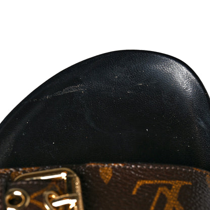 Louis Vuitton Monogram Bom Dia Mule Sandals 39 Black 10 of 10