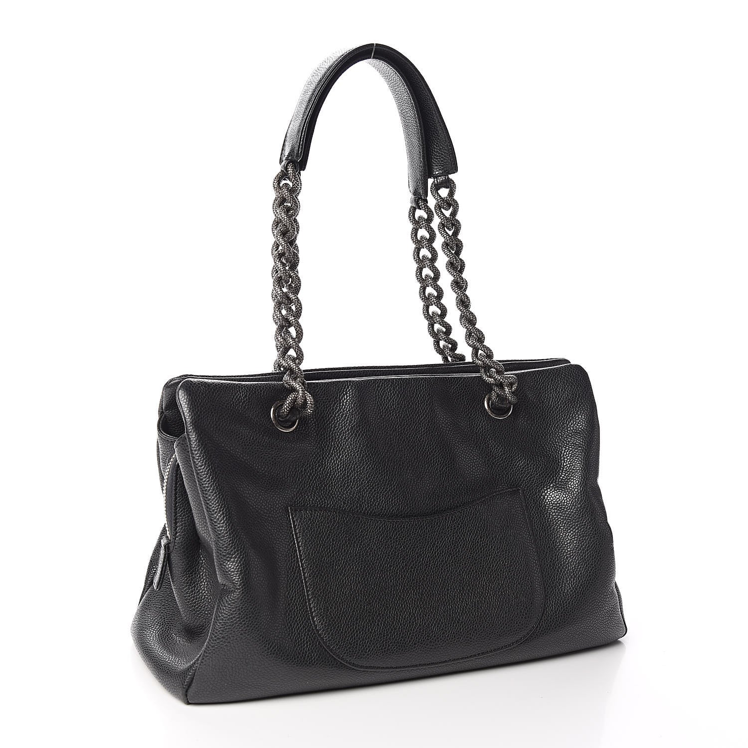 Chanel Caviar CC Shoulder Bag Black 3 of 10