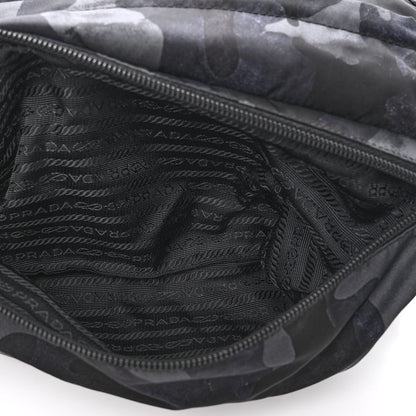 Prada Tessuto Nylon Camouflage Belt Bag Blue Grey 5 of 9