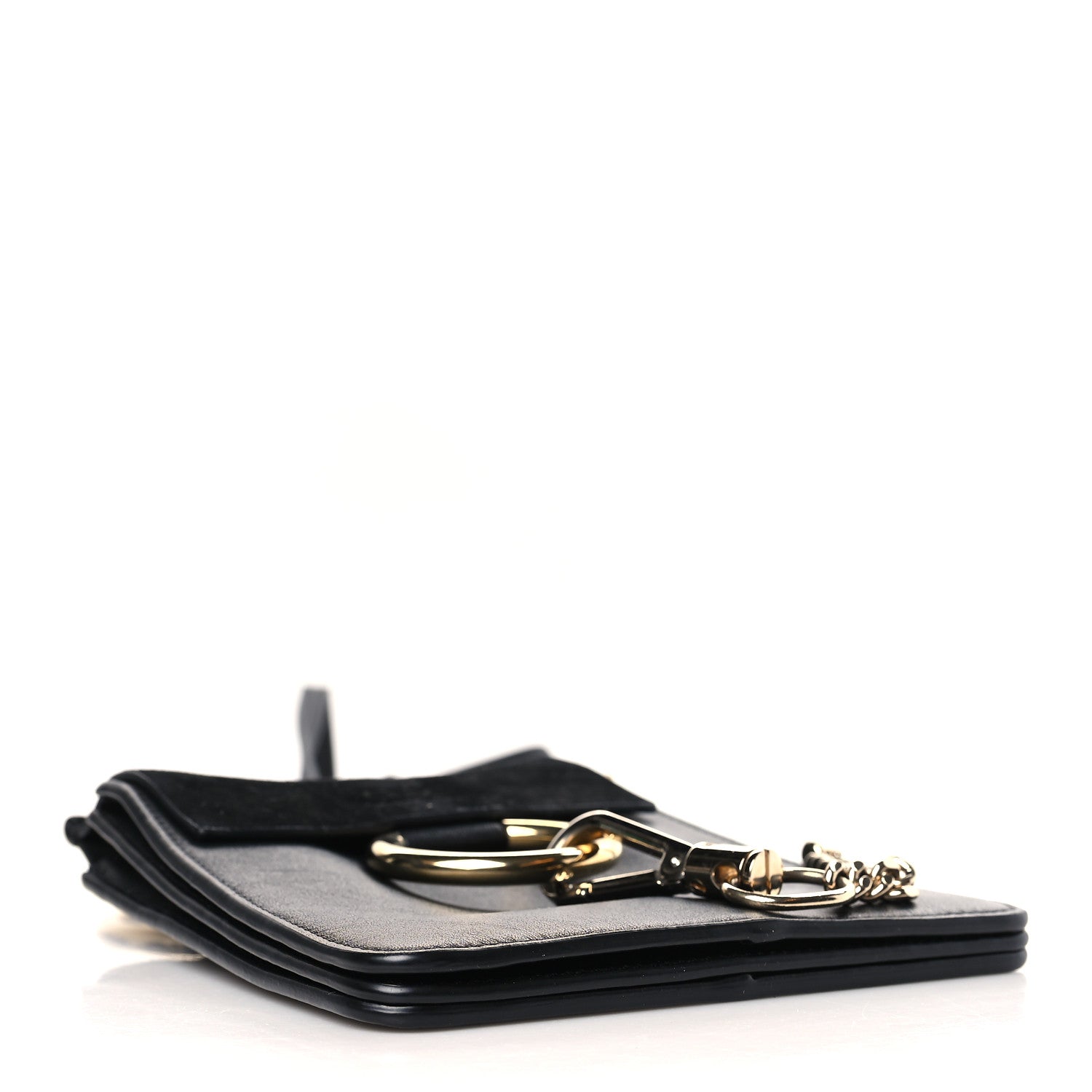 Chloe Suede Calfskin Mini Faye Bracelet Bag Black 4 of 9