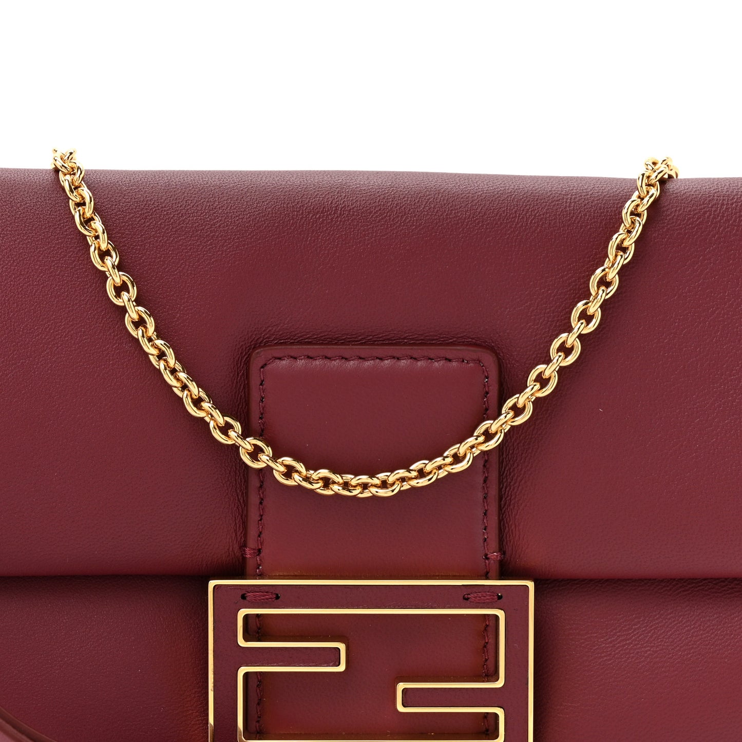 Nappa Mama Baguette Pouch Bordeaux