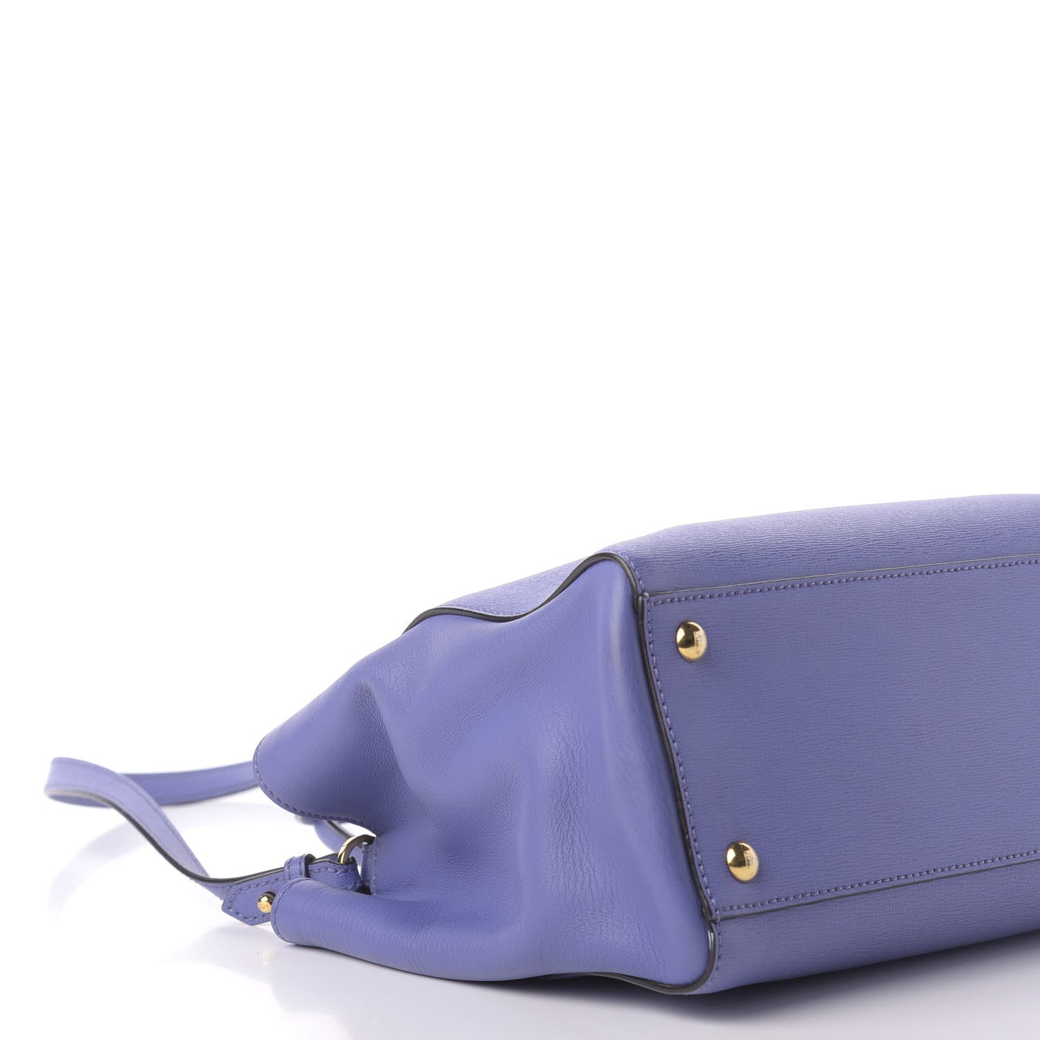 Fendi Vitello Elite Petite 2Jours Tote Viola Cassis 6 of 12