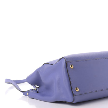 Fendi Vitello Elite Petite 2Jours Tote Viola Cassis 6 of 12