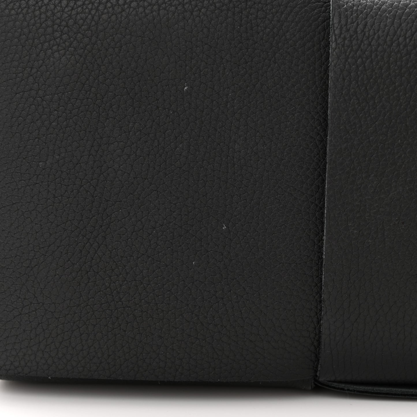 Grained Calfskin Intrecciato Small Arco Tote Black