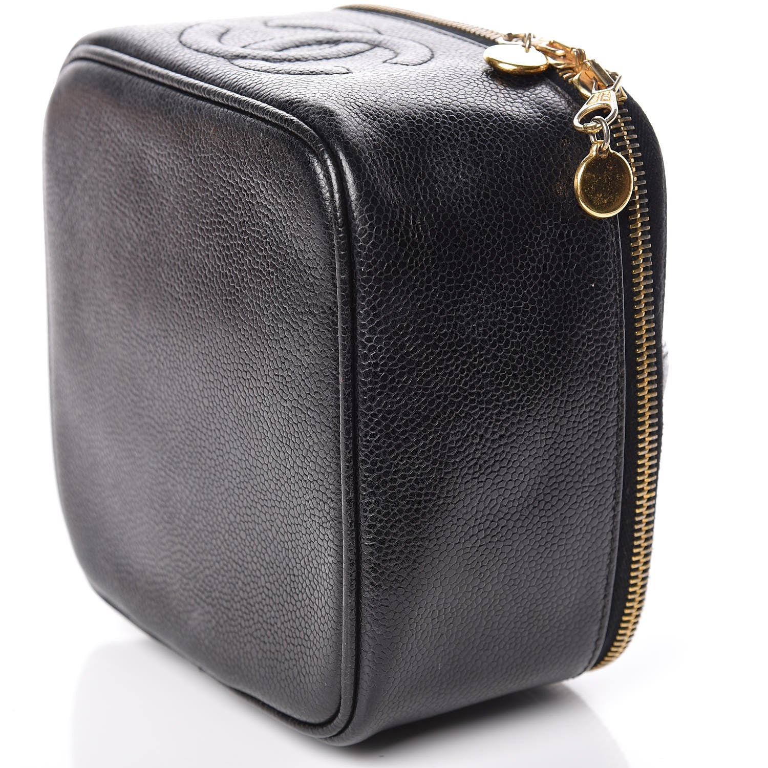Chanel Caviar CC Vanity Cosmetic Case Black 11 of 11