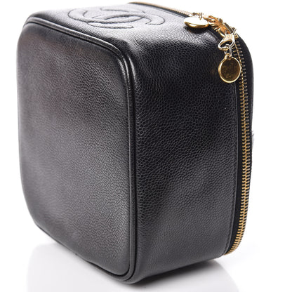 Chanel Caviar CC Vanity Cosmetic Case Black 11 of 11