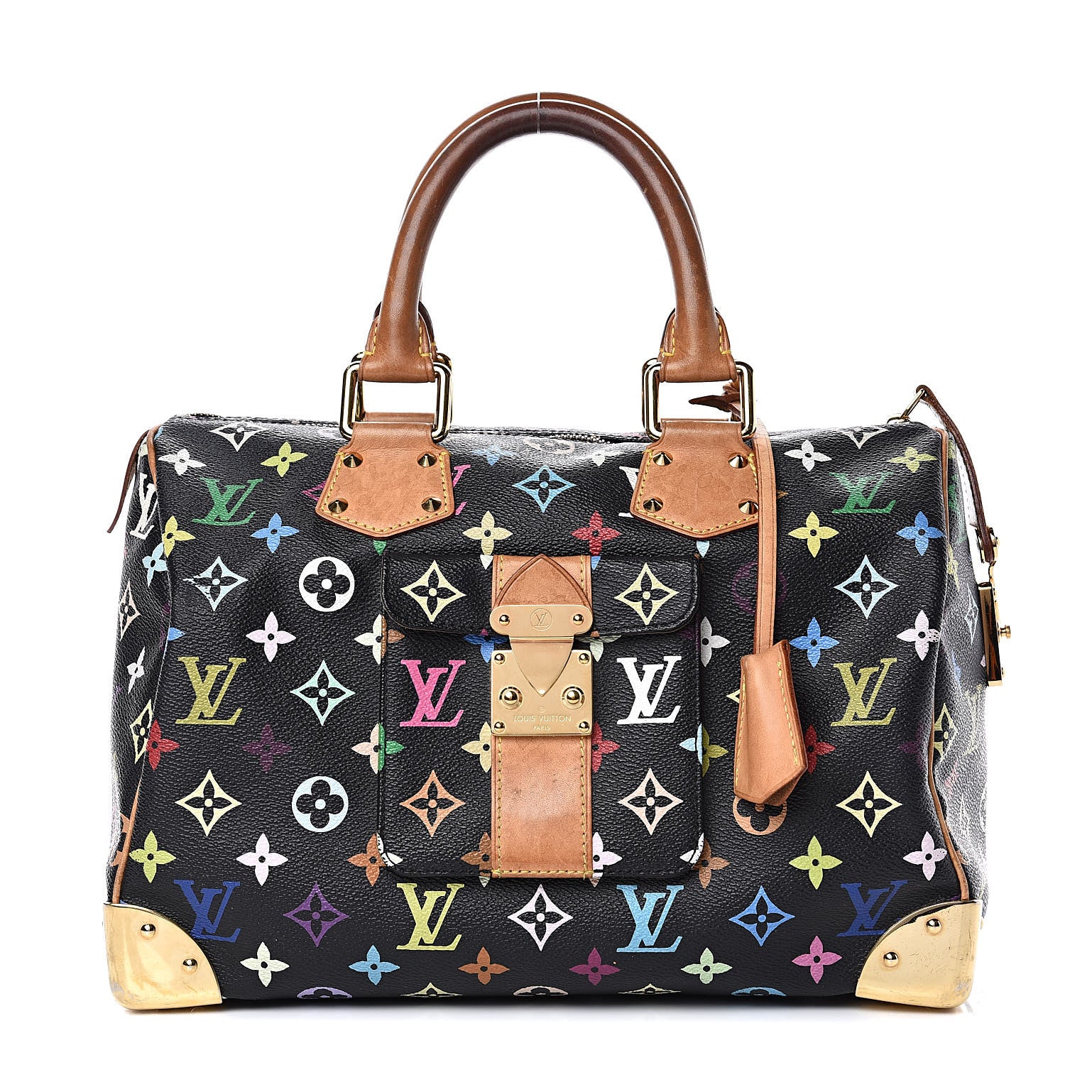 Louis Vuitton Monogram Multicolor Speedy 30 Black 1 of 13