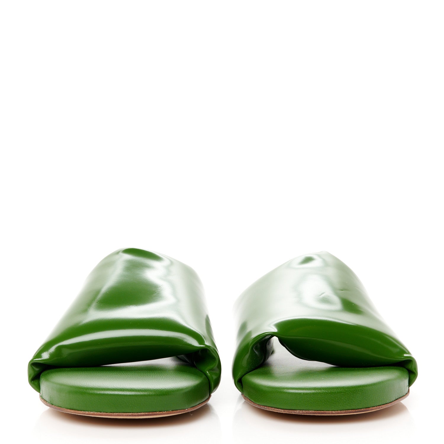 Bottega Veneta Latex Flat Slipper 36 Green 2 of 7