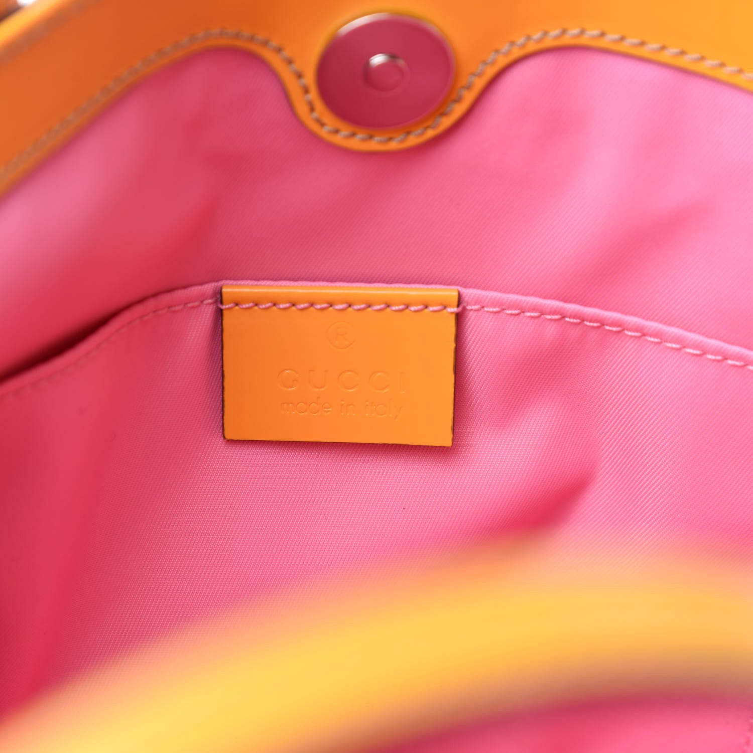 Gucci Calfskin Childrens Rainbow Tote Lotus Pink Crop Multicolor 8 of 10