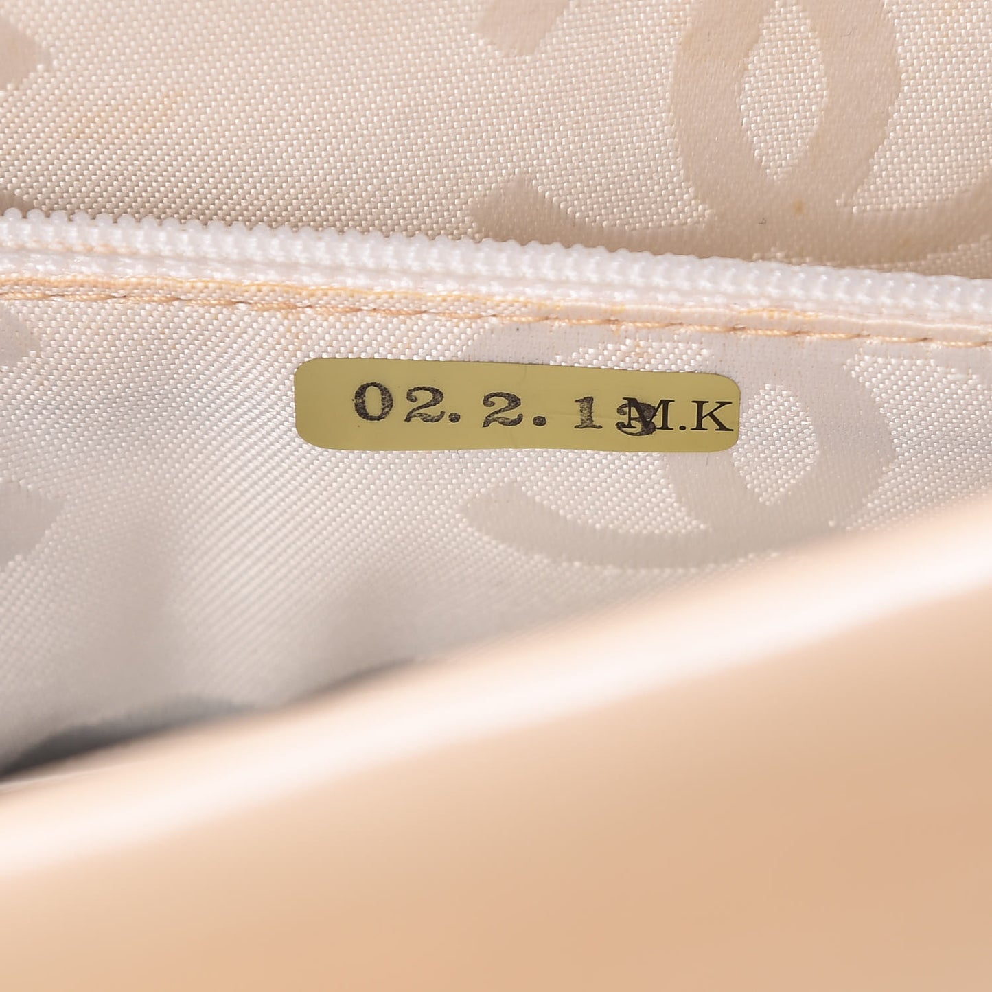 Patent Chocolate Bar East West Tote White