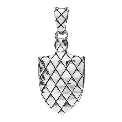 John Hardy Sterling Silver Naga Shield Enhancer Pendant 1 of 3