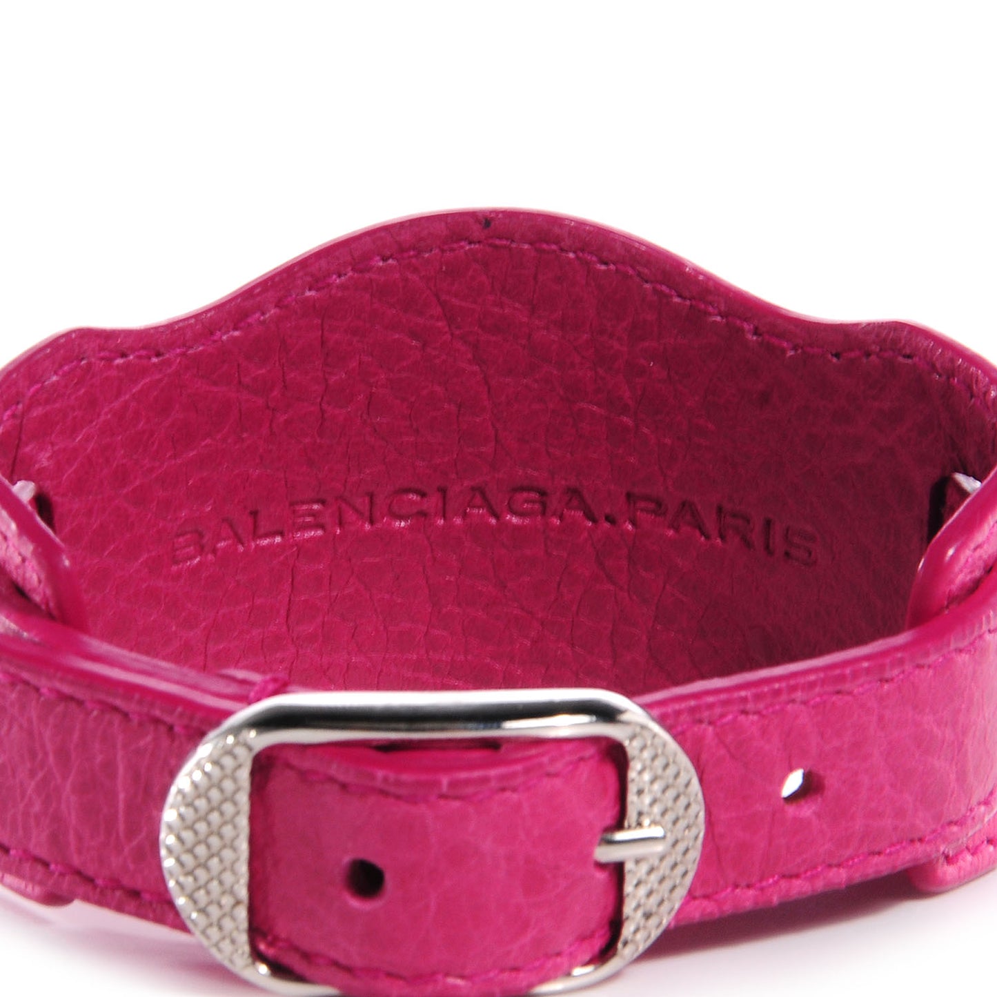 Agneau Arena Giant 12 Silver Hardware Bracelet Cyclamen
