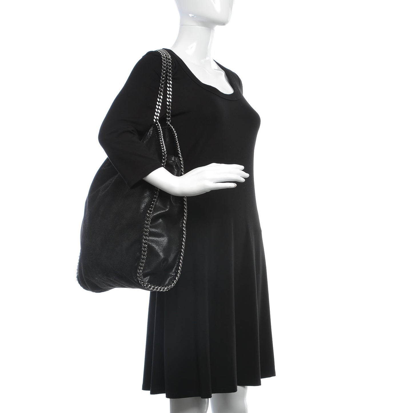 Shaggy Deer Big Falabella Tote Black