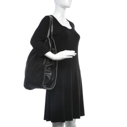 Stella McCartney Shaggy Deer Big Falabella Tote Black 2 of 9