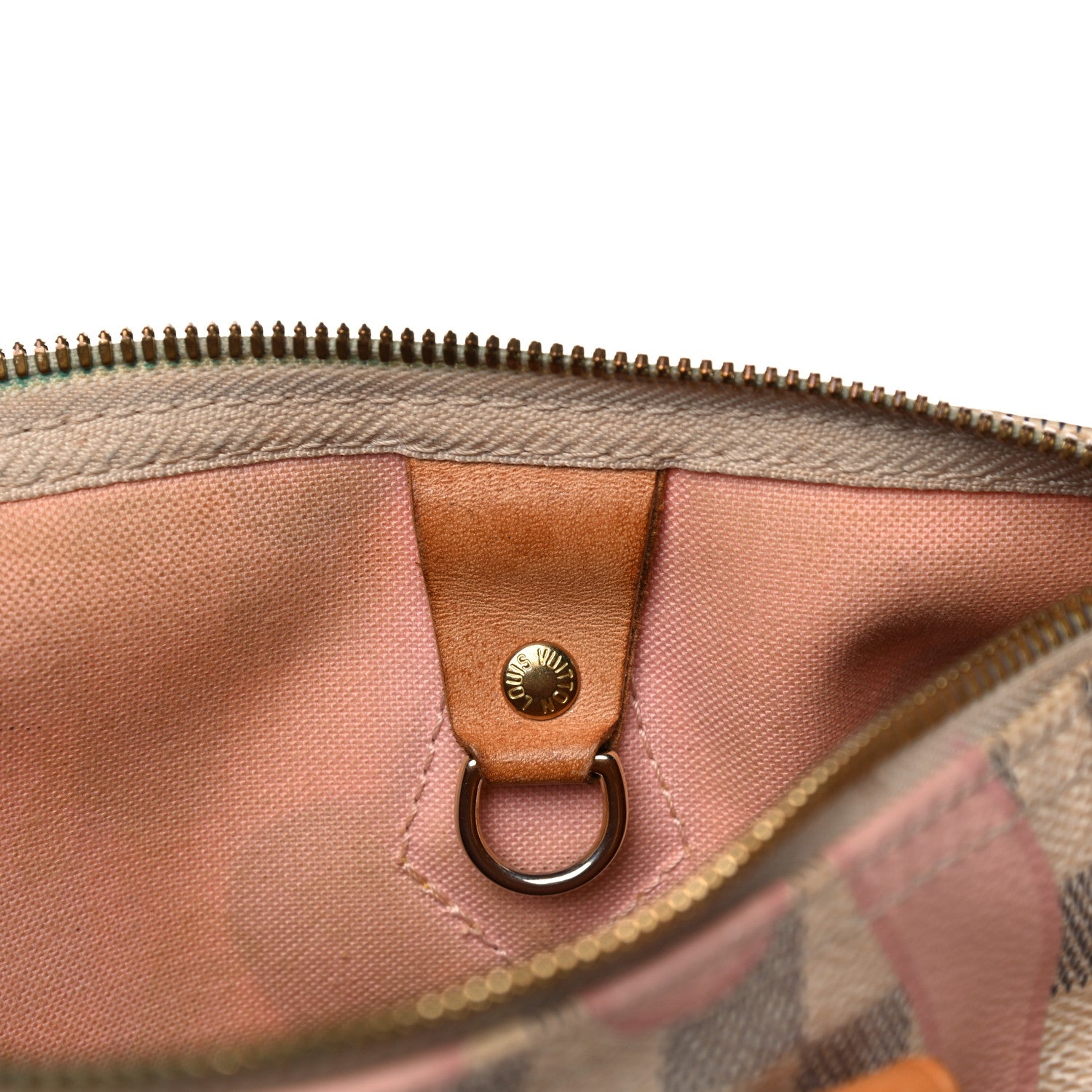 Louis Vuitton Damier Azur Tahitienne Speedy Bandouliere 30 Rose Ballerine 14 of 27