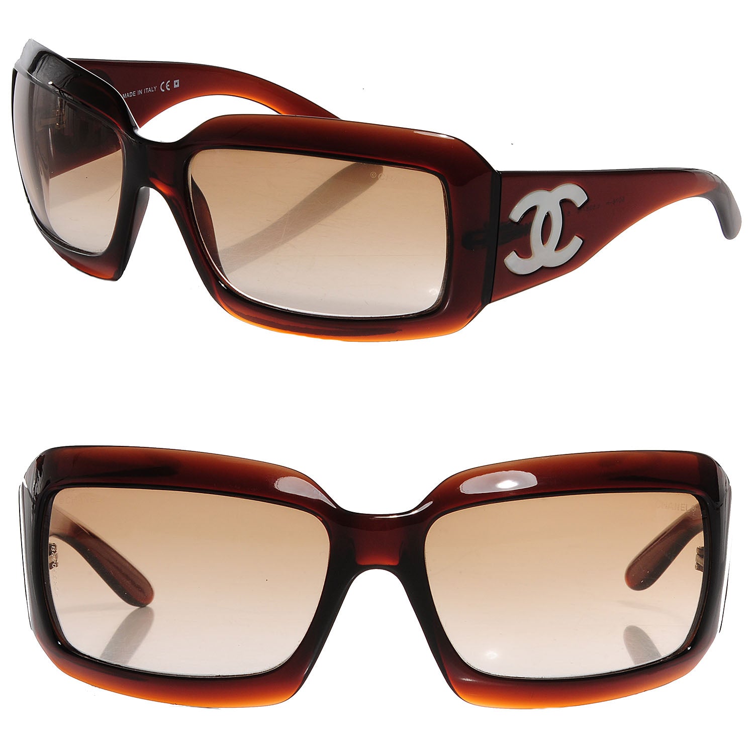 Chanel Mother of Pearl Sunglasses 5076-H Brown 1 of 6