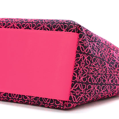 Loewe Jacquard Anagram Calfskin Small Cubi Bag Pink 9 of 9