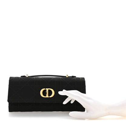 Christian Dior Technical Fabric Macrocannage Miss Caro Top Handle Pouch Black 2 of 8