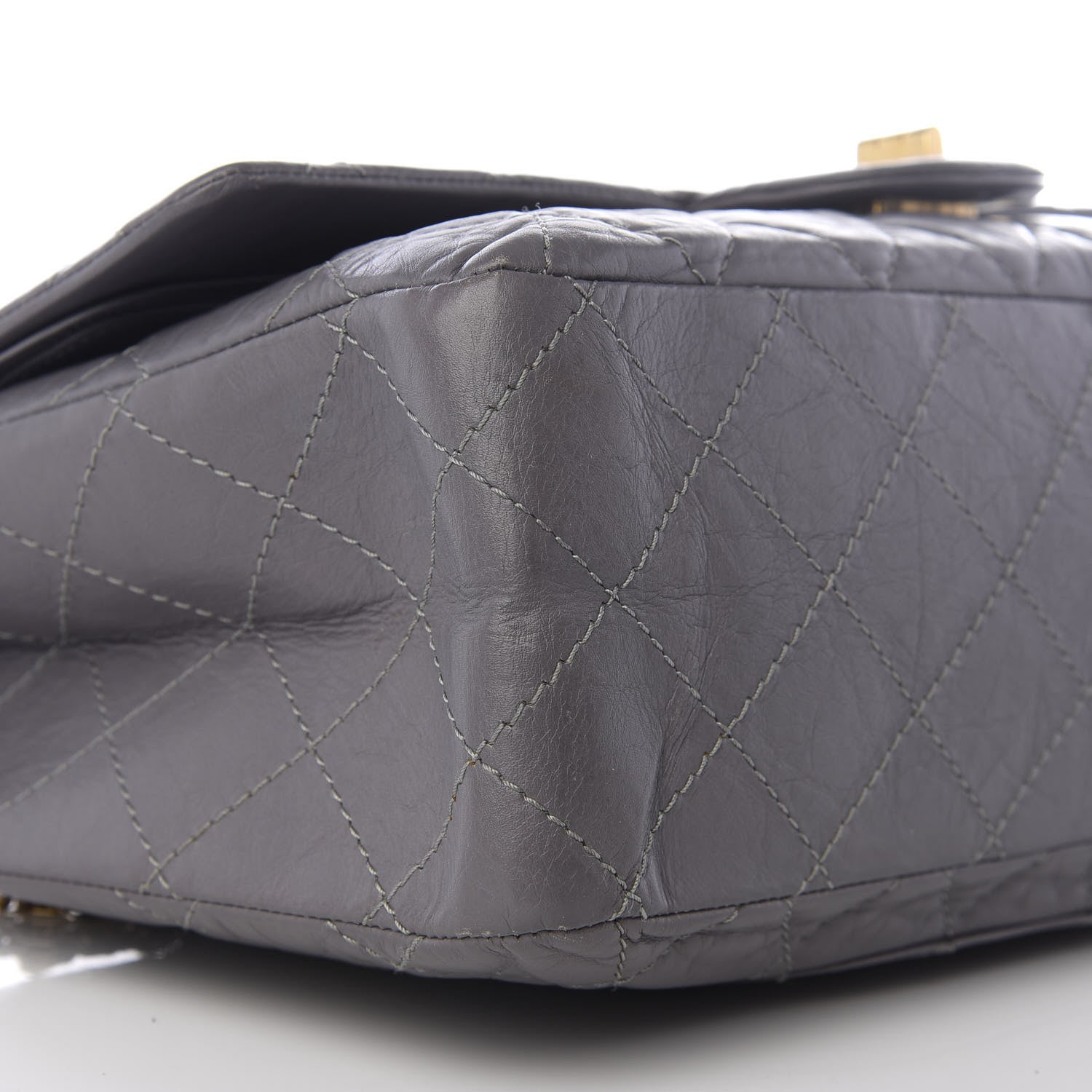 Chanel Aged Calfskin Quilted 2.55 Reissue 227 Flap Grey 5 of 10