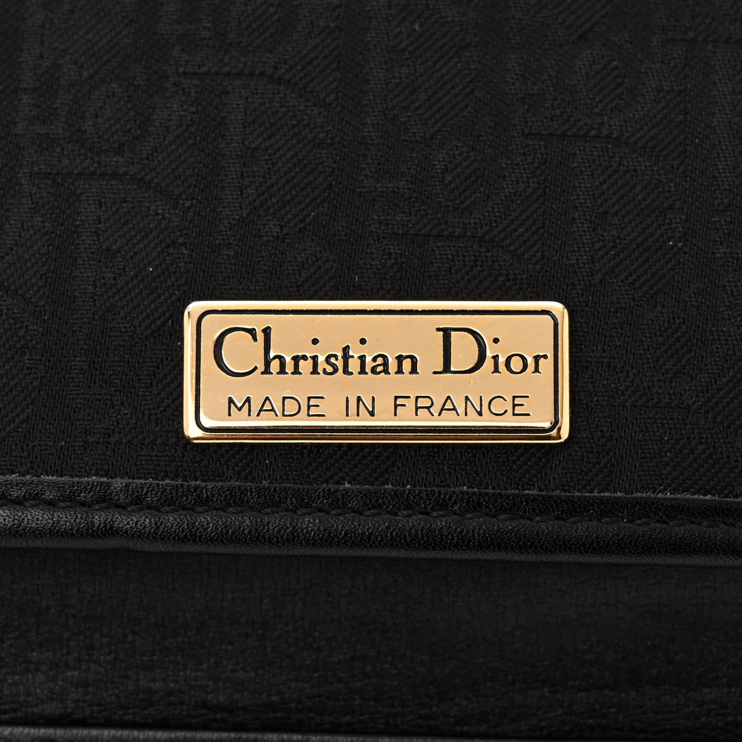 Christian Dior Monogram Chain Shoulder Bag Black 6 of 11