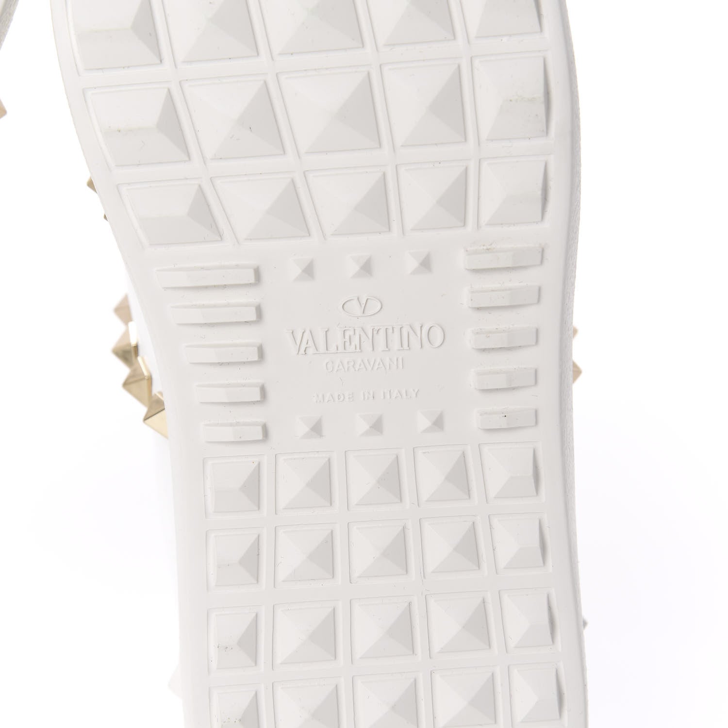 Valentino Garavani Calfskin Rockstud Untitled Open Sneakers 36 White 8 of 12